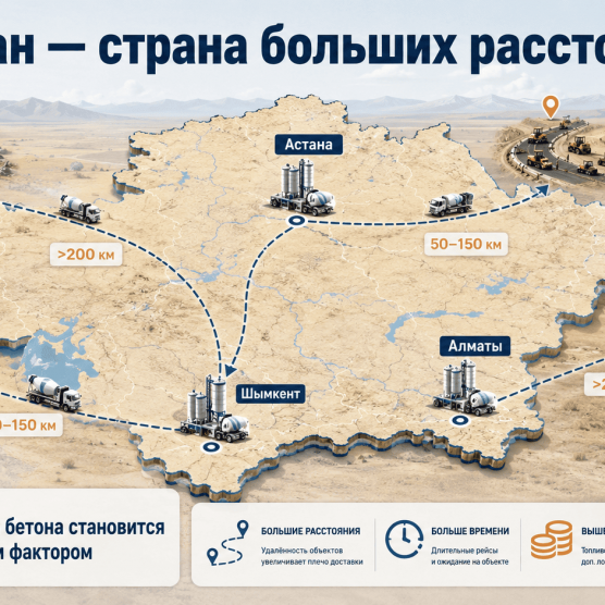 Бетоносмеситель с самозагрузкой выгоднее, чем закупать готовый бетон на РБУ.